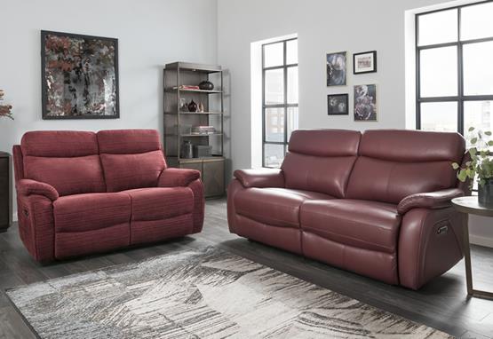 Kendra range featuring recliners, sofas and chairs