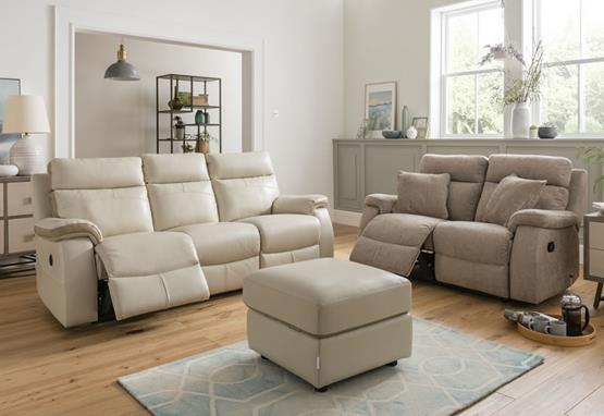 Serena range featuring recliners, sofas and chairs