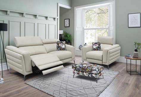 Harrison three seater sofa with left facing chaise end image 2