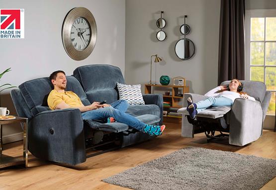 Collins range featuring recliners, sofas and chairs