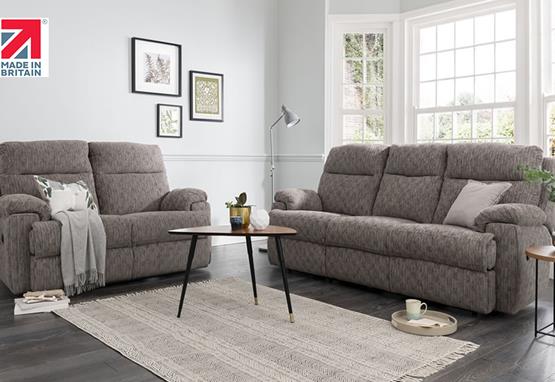 Harper range featuring recliners, sofas and chairs