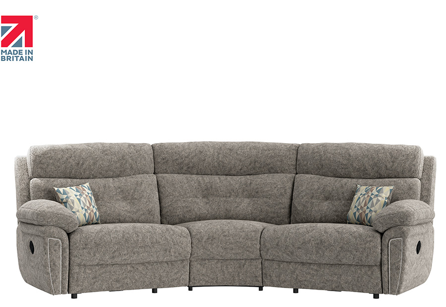 Baxter three seater curved sofa