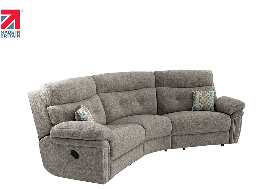 Baxter three seater curved sofa image 2