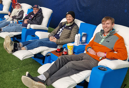 Competition winners have a ball at NFL London Games image