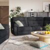 Baxter three seater curved sofa - Image 3