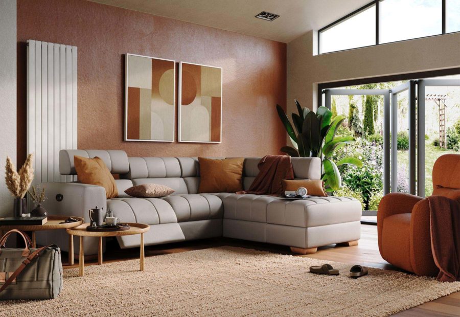 Jasmine three seater chaise end sofa - Image 3
